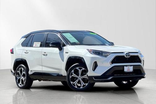 Blizzard Pearl w/Midnight Black Roof 2021 Toyota RAV4 Prime XSE