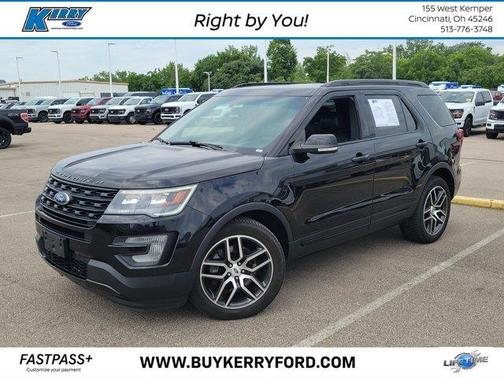 Shadow Black 2017 Ford Explorer sport