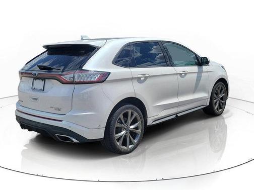 White Platinum Clearcoat Metallic 2017 Ford Edge Sport