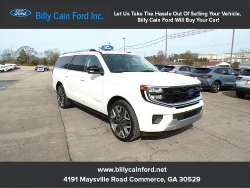 Star White Metallic Tri-Coat 2026 Ford Expedition Max Platinum