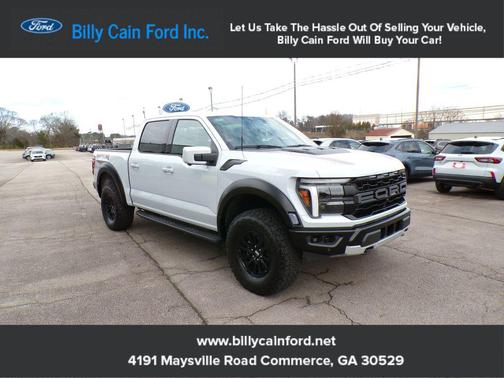 Space White Metallic 2025 Ford F-150 Raptor Truck