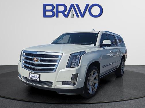 Crystal White Tricoat 2018 Cadillac Escalade ESV Premium Luxury