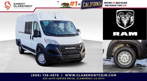 Bright White Clearcoat 2023 RAM ProMaster 3500 High Roof