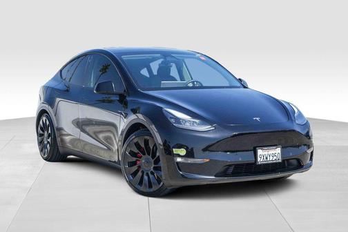 Solid Black 2022 Tesla Model Y Performance Dual Motor All-Wheel Drive