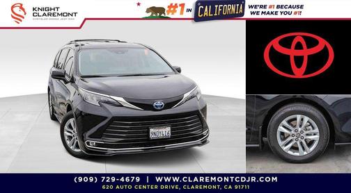 Midnight Black Metallic 2024 Toyota Sienna XLE