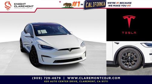 Pearl White Multi-Coat 2023 Tesla Model X Standard Range
