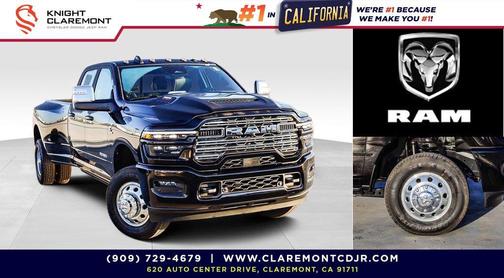 Diamond Black Crystal Pearlcoat 2026 RAM 3500 Laramie Crew Cab 4x4 8' Box