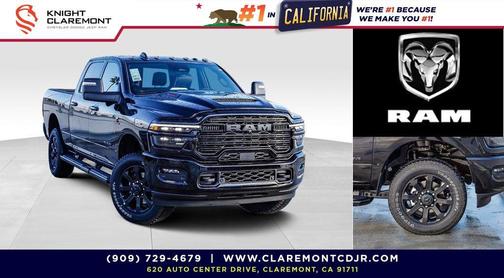 Diamond Black Crystal Pearlcoat 2026 RAM 3500 Laramie Crew Cab 4x4 6'4' Box
