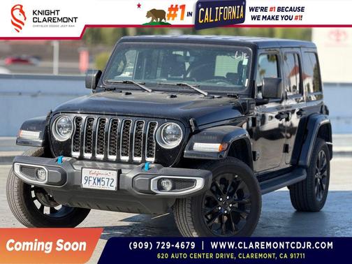 Black Clearcoat 2023 Jeep Wrangler 4xe Sahara