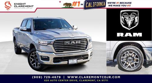 Billet Silver Metallic Clearcoat 2025 RAM 1500 Laramie