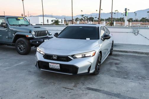 Solar Silver Metallic 2025 Honda Civic Hybrid Sport