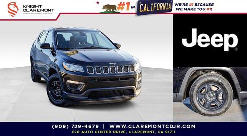 Diamond Black Crystal Pearlcoat 2021 Jeep Compass Sport
