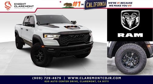 Bright White Clearcoat 2025 RAM 1500 RHO Crew Cab 4x4 5'7' Box