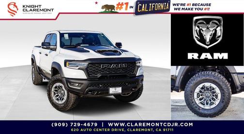 Bright White Clearcoat 2026 RAM 1500 RHO Crew Cab 4x4 5'7' Box