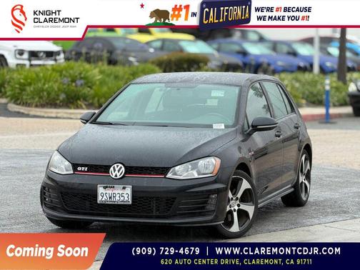Deep Black Pearl 2016 Volkswagen Golf GTI 2.0T S 4-Door