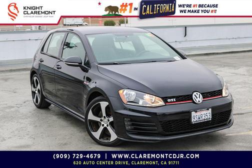 Deep Black Pearl 2016 Volkswagen Golf GTI 2.0T S 4-Door