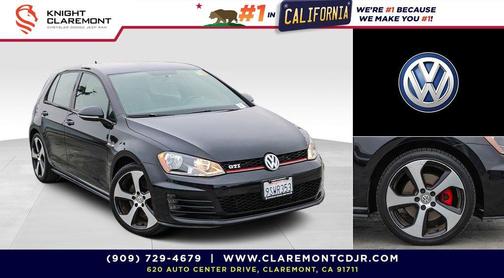 Deep Black Pearl 2016 Volkswagen Golf GTI 2.0T S 4-Door