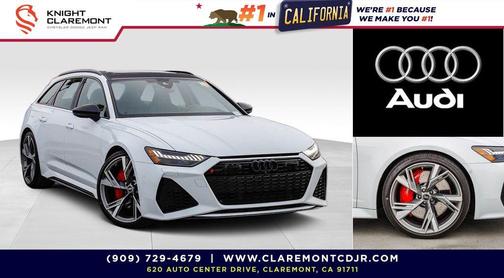 Glacier White Metallic 2021 Audi RS 6 Avant 4.0T