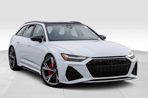 Glacier White Metallic 2021 Audi RS 6 Avant 4.0T