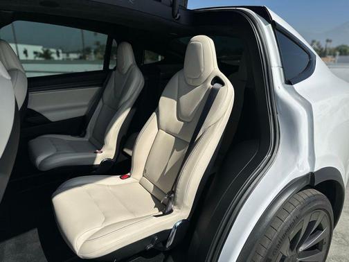 Pearl White Multi-Coat 2023 Tesla Model X Plaid Tri Motor All-Wheel Drive