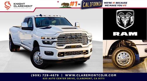 Bright White Clearcoat 2026 RAM 3500 Laramie Crew Cab 4x4 8' Box