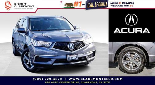 pewter gray metallic 2019 Acura MDX 3.5L