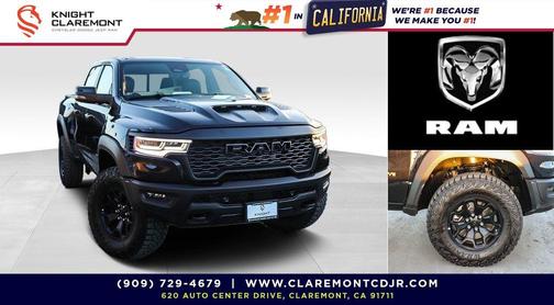 Diamond Black Crystal Pearlcoat 2026 RAM 1500 RHO Crew Cab 4x4 5'7' Box