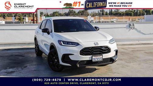 Platinum White 2024 Honda HR-V Sport