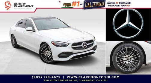 Polar White 2023 Mercedes-Benz C-Class Sedan