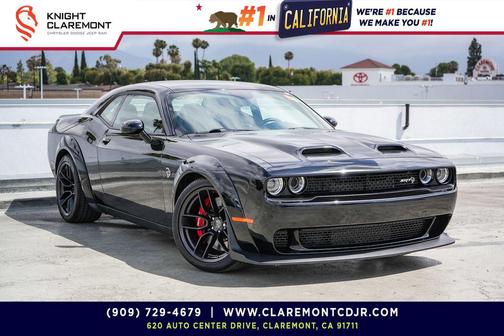 Pitch Black Clearcoat 2023 Dodge Challenger SRT Hellcat