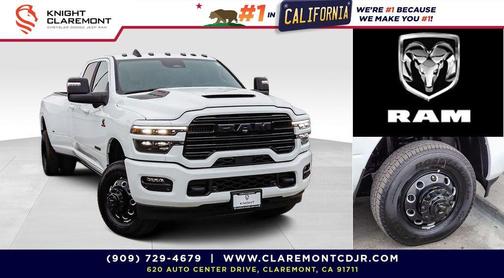Bright White Clearcoat 2026 RAM 3500 Laramie Crew Cab 4x4 8' Box
