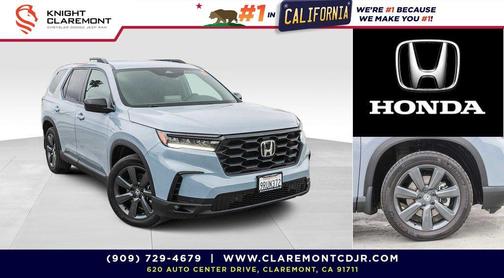 Sonic Gray Pearl 2025 Honda Pilot Sport