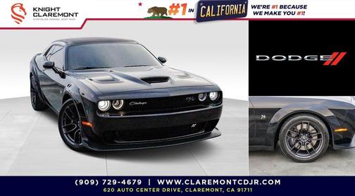 Pitch Black Clearcoat 2021 Dodge Challenger R/T Scat Pack Widebody