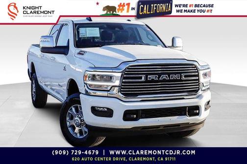 Bright White Clearcoat 2024 RAM 2500 Laramie Crew Cab 4x4 6'4' Box
