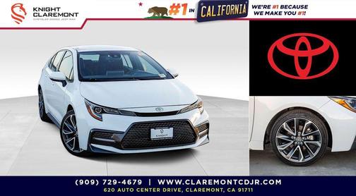 Super White 2020 Toyota Corolla SE