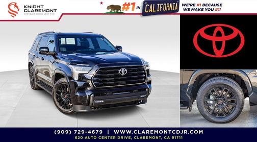 Midnight Black Metallic 2025 Toyota Sequoia SR5