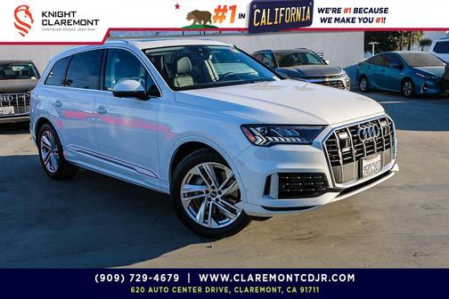 Glacier White Metallic 2023 Audi Q7 55 Premium Plus