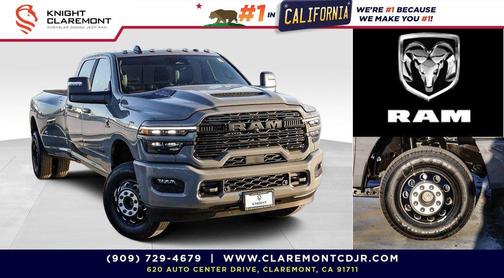 Ceramic Gray Clearcoat 2026 RAM 3500 Laramie Crew Cab 4x4 8' Box