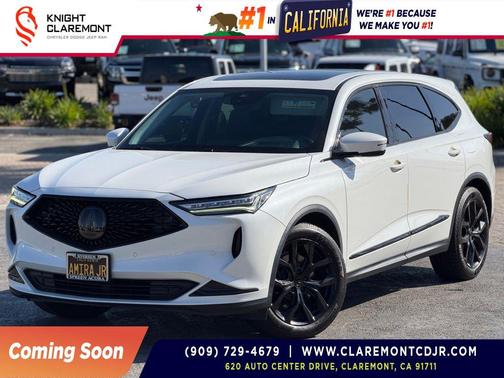 Platinum White Pearl 2022 Acura MDX Technology Package