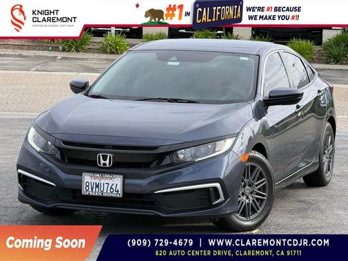 Cosmic Blue Metallic 2021 Honda Civic LX