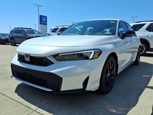 Platinum White Pearl 2026 Honda Civic Hybrid Sport