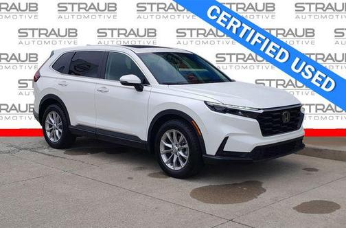 Platinum White 2024 Honda CR-V EX-L AWD