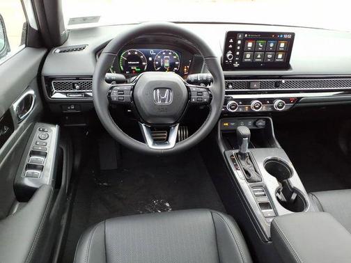 Platinum White Pearl 2026 Honda Civic Hybrid Sport Touring