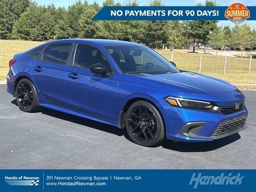 Aegean Blue Metallic 2023 Honda Civic Sport