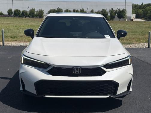Platinum White Pearl 2026 Honda Civic Hybrid Sport Touring