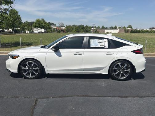 Platinum White Pearl 2026 Honda Civic Hybrid Sport Touring