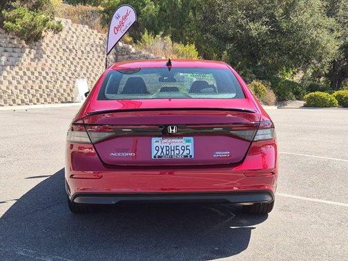 Radiant Red 2025 Honda Accord Hybrid Sport