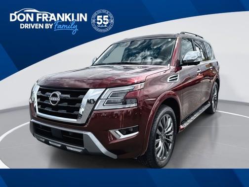 Red 2023 Nissan Armada Platinum