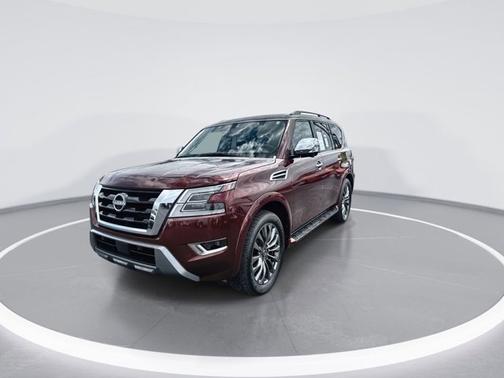 Red 2023 Nissan Armada Platinum