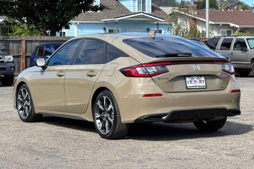 Sand Dune Pearl 2025 Honda Civic Hybrid Sport Touring